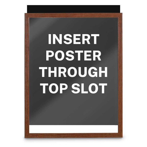 Drop-In Shadowbox, 12"x18", Walnut/Medium